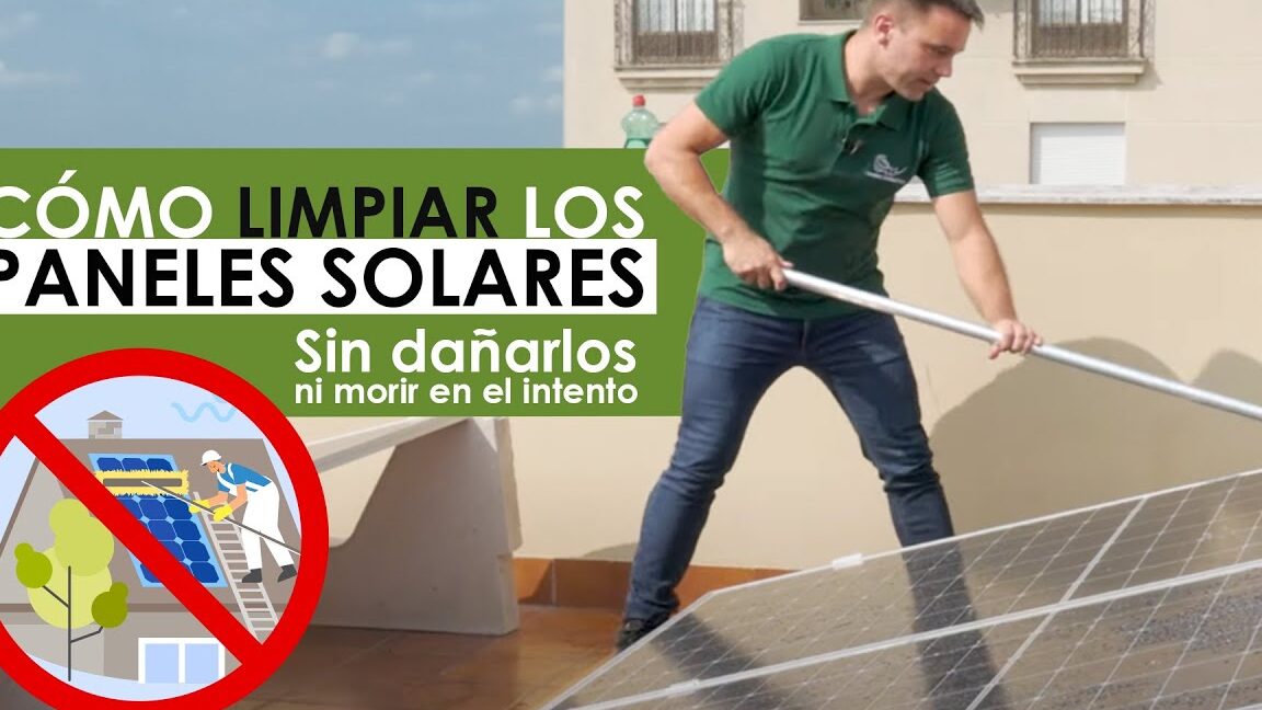 La importancia de limpiar las placas solares con agua a presión