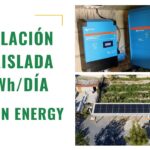 Instalación de placas solares con baterías Pylontech y inversor Victron en Bitem