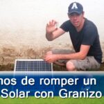 ¿Las placas solares se rompen con el granizo? Riesgos y soluciones